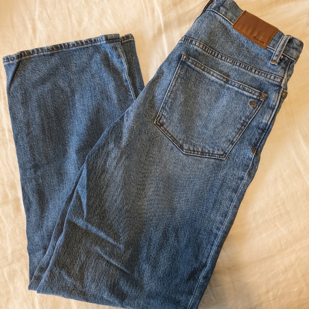 Madewell Slim Wide Leg Crop Jeans